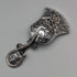 1880 British Antique Sterling Silver Tea Caddy Spoon with Grape Decoration